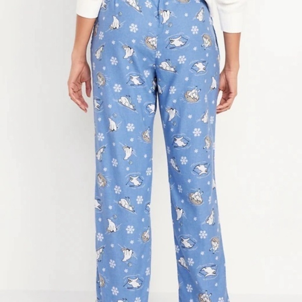 Old Navy Blue Pajama Pants with Fun Print